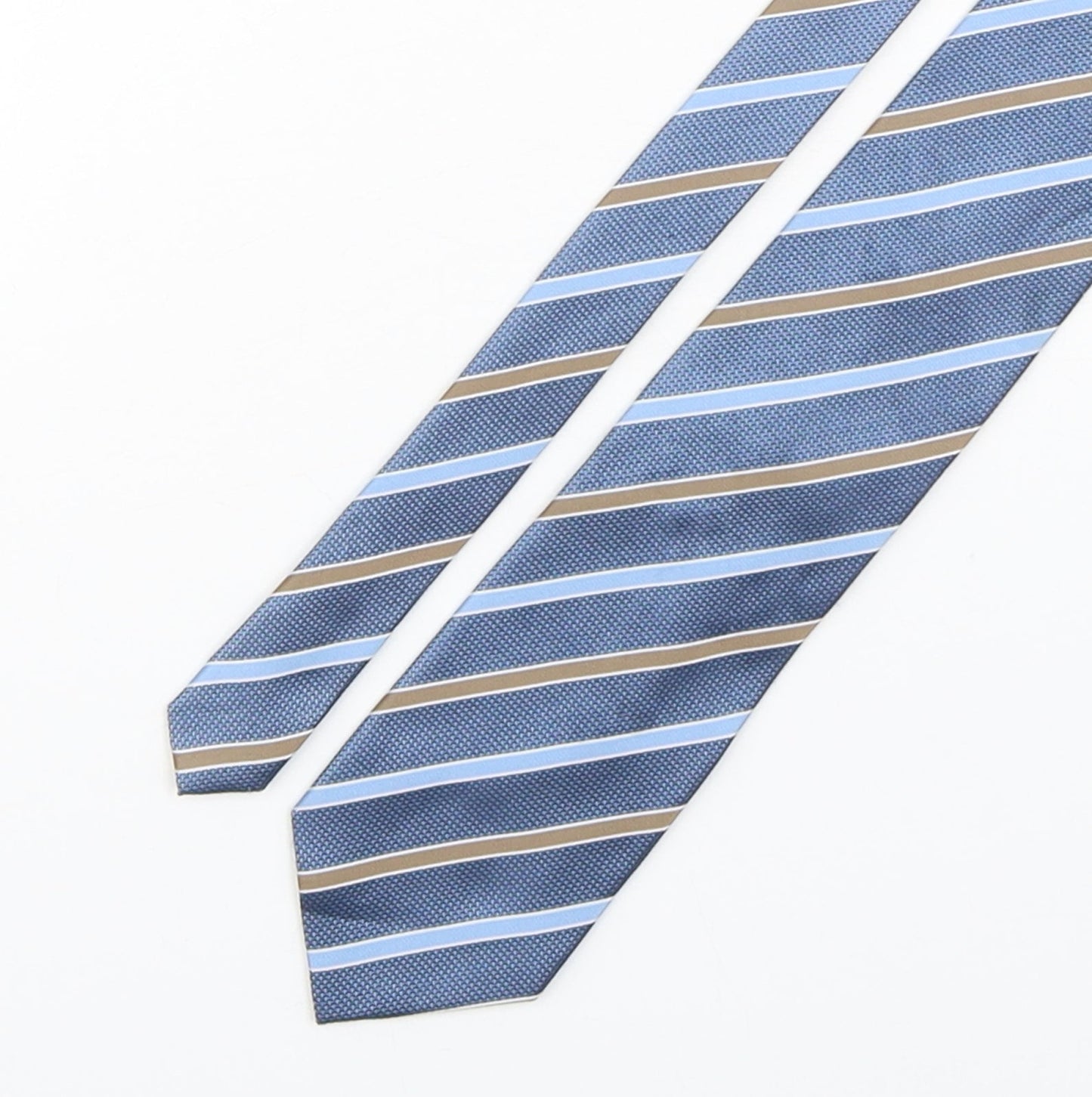 Greenwoods Mens Multicoloured Striped Polyester Pointed Tie One Size