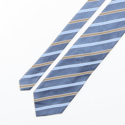 Greenwoods Mens Multicoloured Striped Polyester Pointed Tie One Size