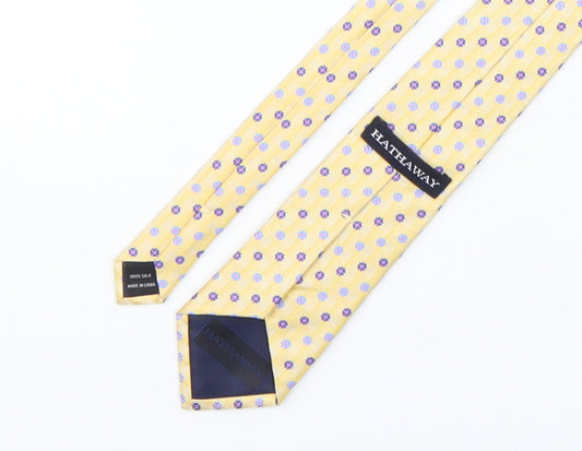 Hathaway Mens Multicoloured Floral Silk Pointed Tie One Size