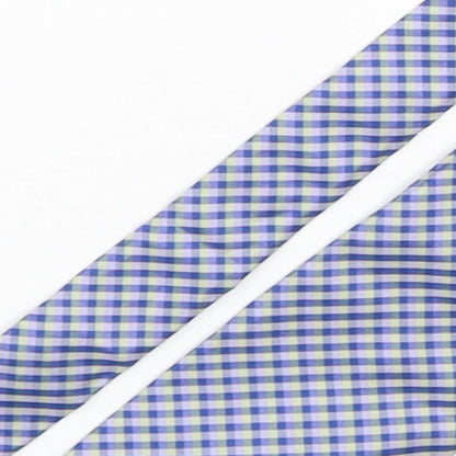 ruterford Mens Multicoloured Plaids & Checks Silk Pointed Tie One Size