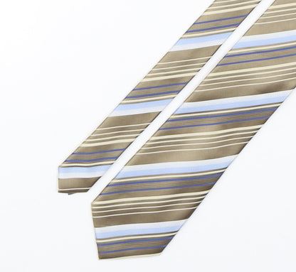 NEXT Mens Multicoloured Striped Polyester Pointed Tie One Size