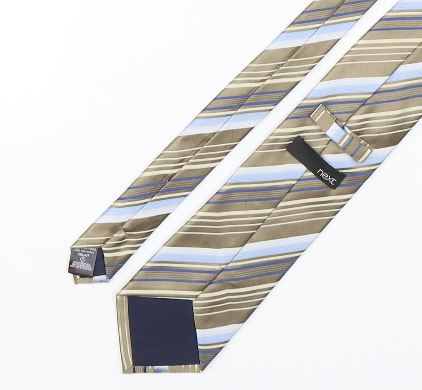 NEXT Mens Multicoloured Striped Polyester Pointed Tie One Size