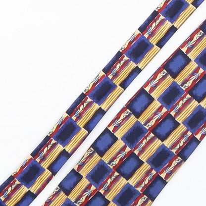 NEXT Mens Multicoloured Plaids & Checks Silk Pointed Tie One Size