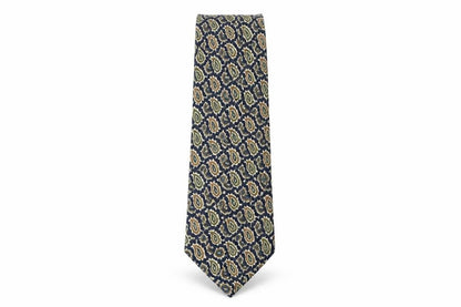 Front view of MC men’s multicoloured paisley polyester pointed tie one size
