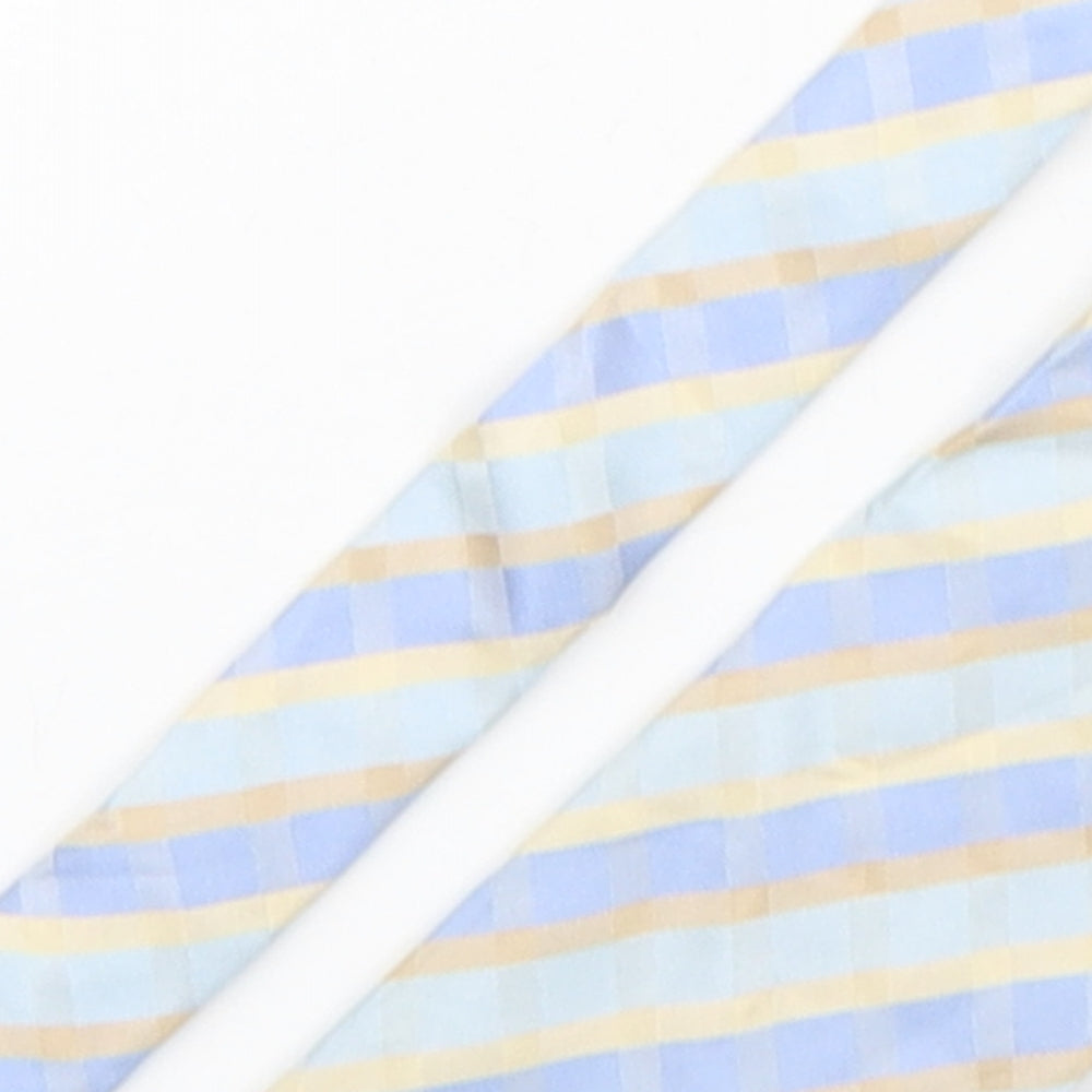 Linea  Mens Multicoloured Striped Silk Pointed Tie One Size