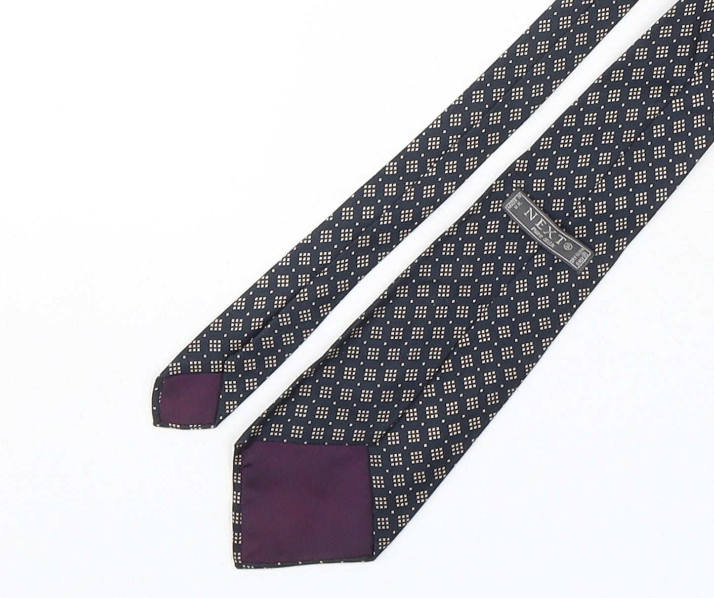 NEXT Mens Multicoloured Polka Dot Silk Pointed Tie One Size