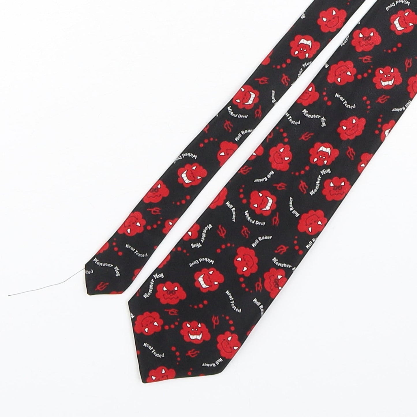 Avon  Mens Multicoloured Geometric Polyester Pointed Tie One Size - Hell Raisers