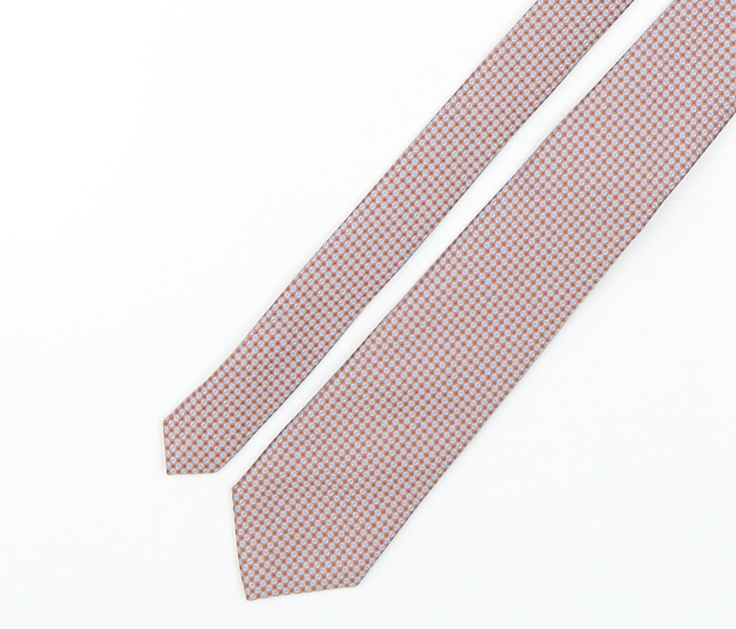 Mens Charlton Gray Multicoloured Geometric  Pointed Tie