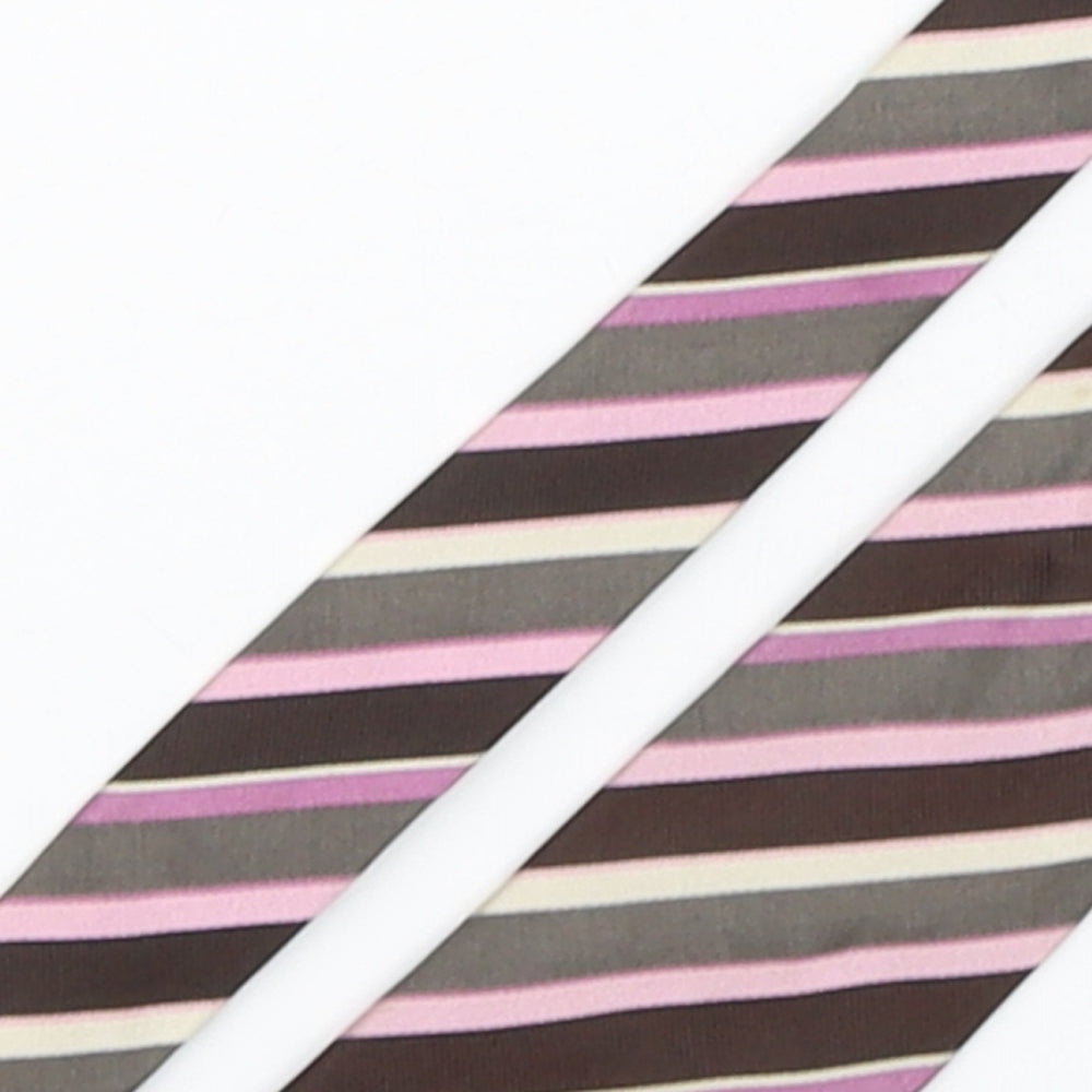 NEXT Mens Multicoloured Striped Silk Pointed Tie One Size