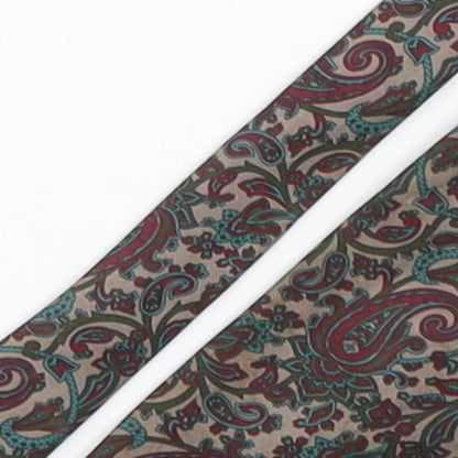 Carpini Mens Multicoloured Paisley Silk Pointed Tie One Size