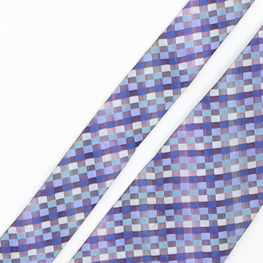 John Lewis  Mens Multicoloured Plaids & Checks Silk Pointed Tie One Size