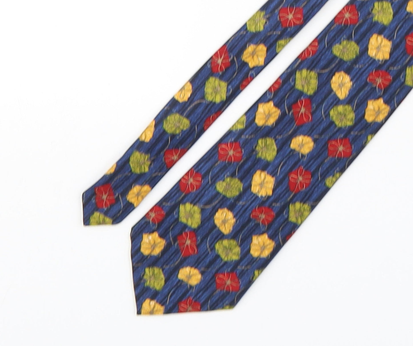 Marks and Spencer Mens Multicoloured Floral Silk Pointed Tie One Size