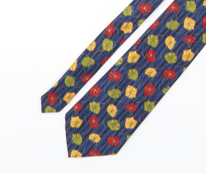 Marks and Spencer Mens Multicoloured Floral Silk Pointed Tie One Size