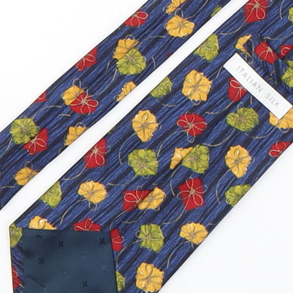 Marks and Spencer Mens Multicoloured Floral Silk Pointed Tie One Size