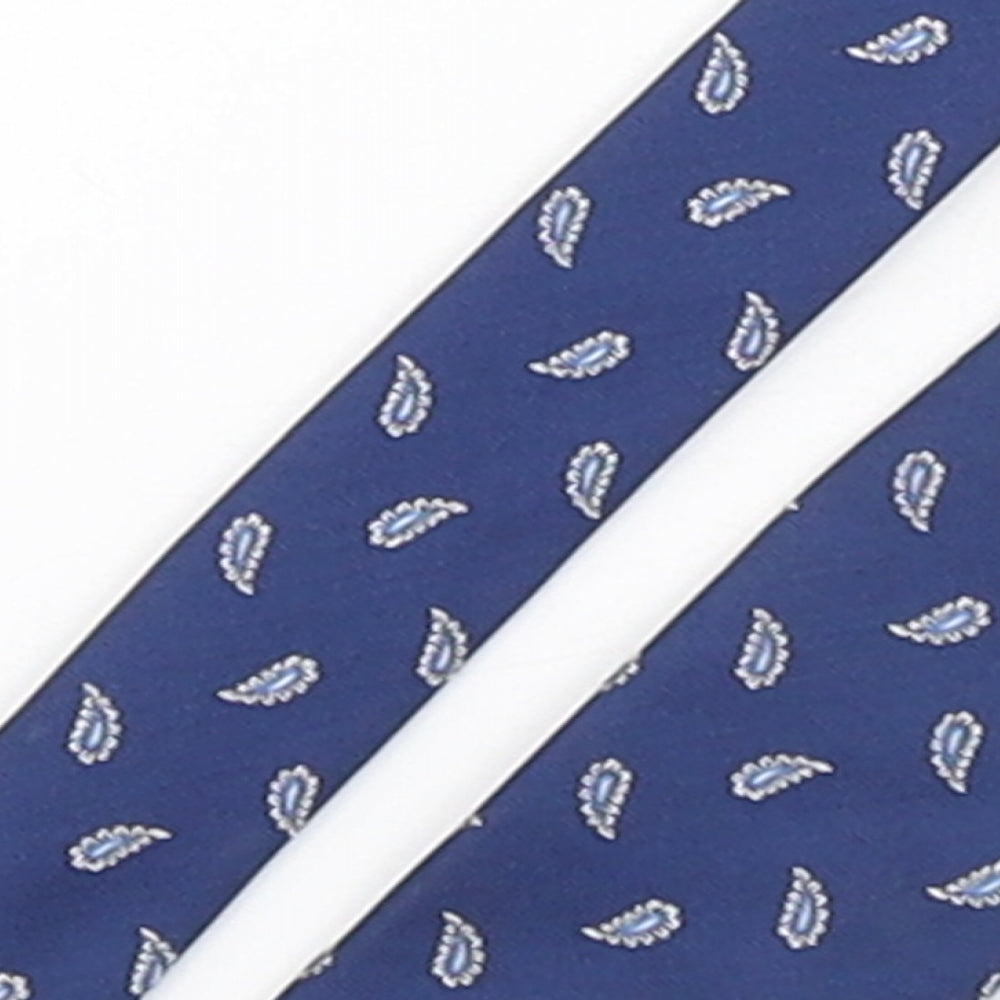 Mens ASOS Blue Paisley  Pointed Tie