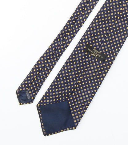Marks and Spencer Mens Multicoloured Floral Silk Pointed Tie One Size