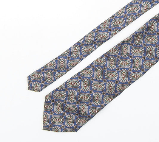 George Arthur Dunn Mens Multicoloured Paisley Polyester Pointed Tie One Size