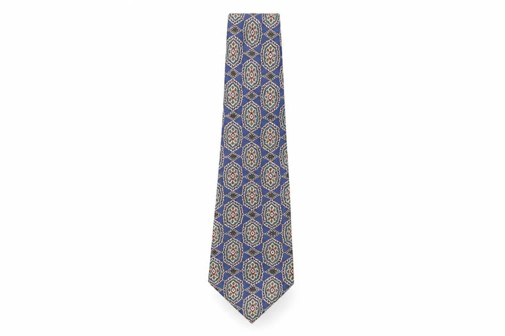 Mens George Arthur Dunn Multicoloured Paisley  Pointed Tie