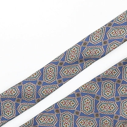 George Arthur Dunn Mens Multicoloured Paisley Polyester Pointed Tie One Size