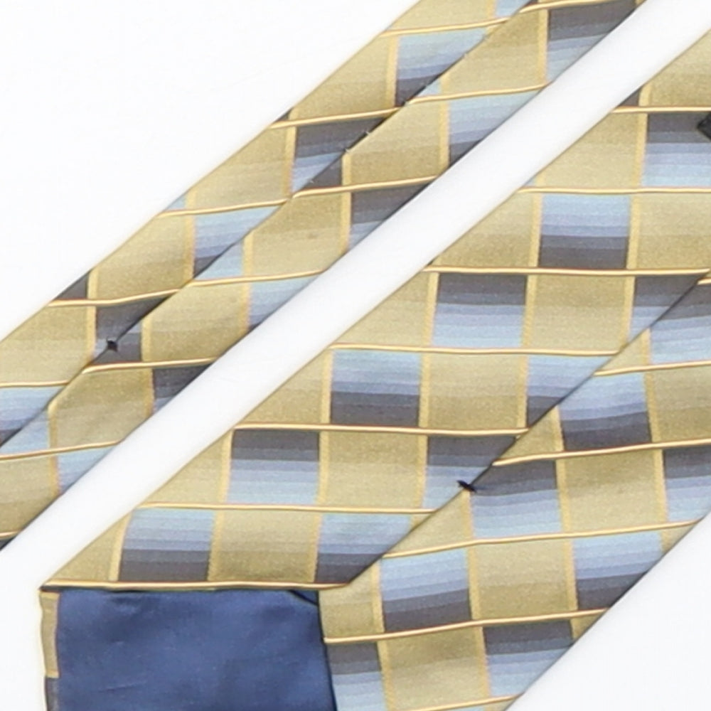 NEXT Mens Multicoloured Plaids & Checks Silk Pointed Tie One Size