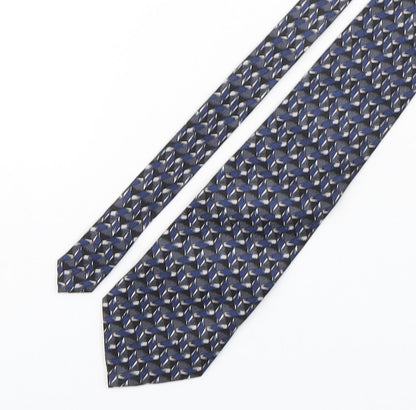 Gioni Feroti Mens Multicoloured Geometric Silk Pointed Tie One Size
