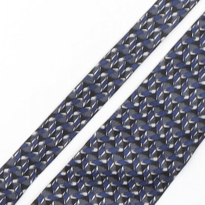 Gioni Feroti Mens Multicoloured Geometric Silk Pointed Tie One Size
