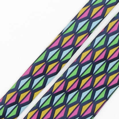 Mens Debenhams Multicoloured Geometric  Pointed Tie