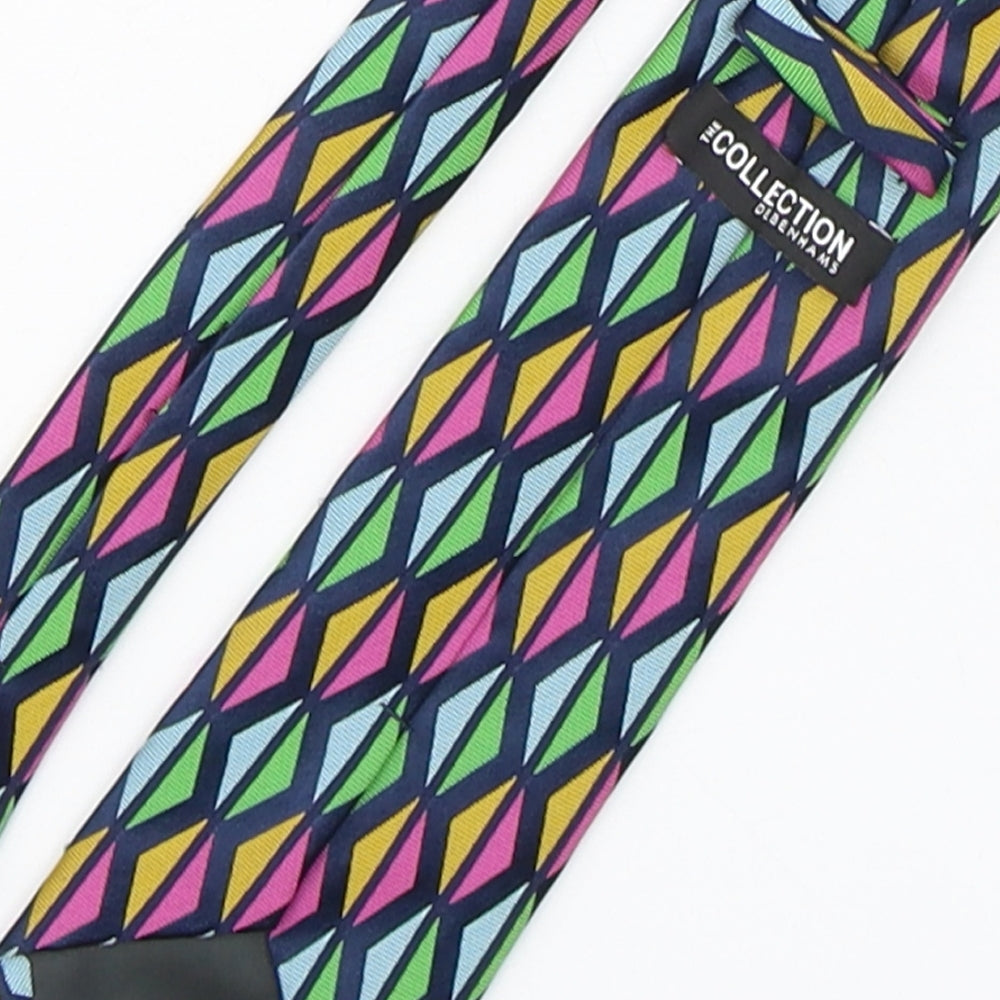 Mens Debenhams Multicoloured Geometric  Pointed Tie