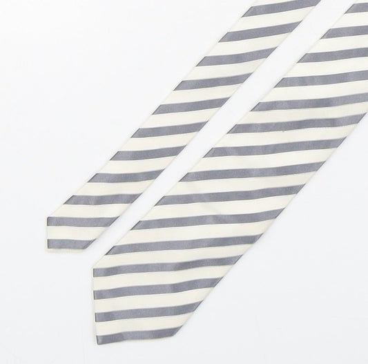 Milan Mens Multicoloured Striped Silk Pointed Tie One Size