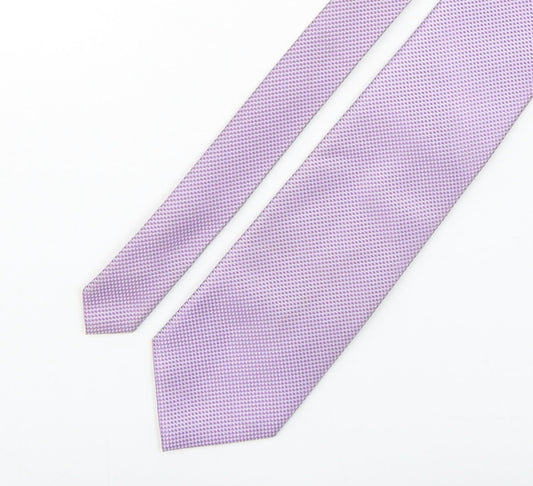 NEXT Mens Purple Grenadine Polyester Pointed Tie One Size
