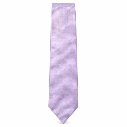 Front view of Next men’s purple grenadine polyester pointed tie one size