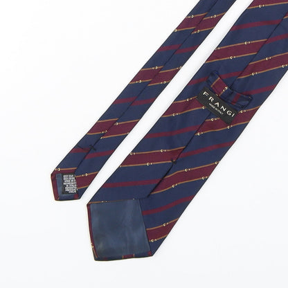 Mens Frangi Multicoloured Striped  Pointed Tie