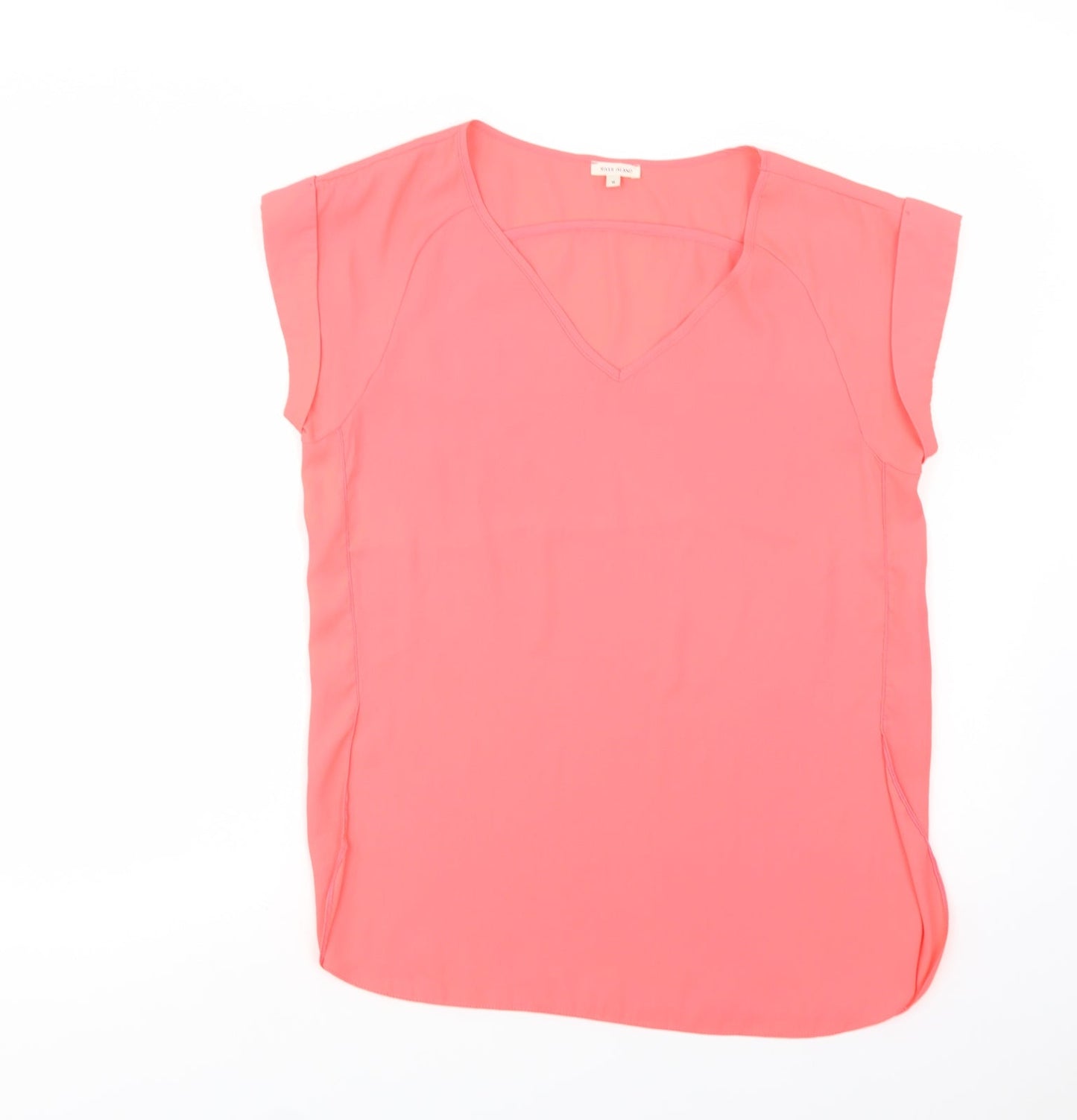 Womens UK Size 8 River Island Pink Basic Blouse