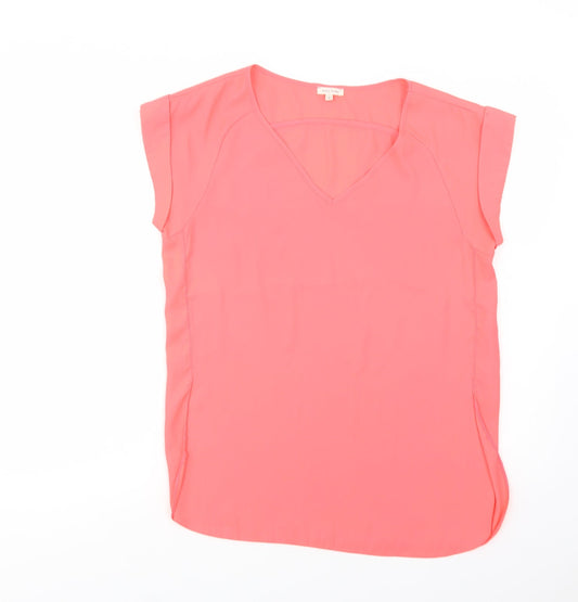 Womens UK Size 8 River Island Pink Basic Blouse