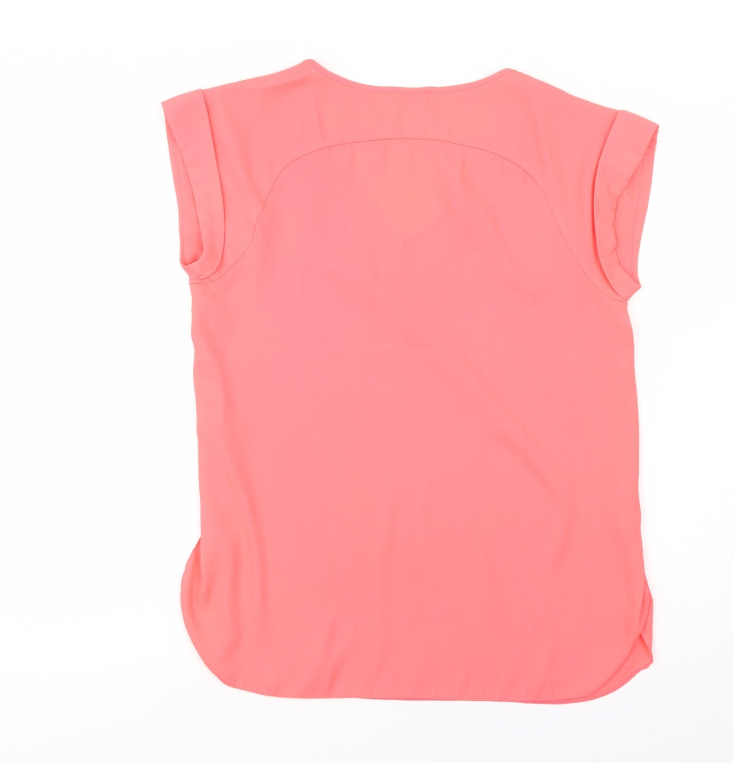 Womens UK Size 8 River Island Pink Basic Blouse