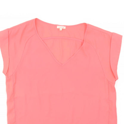 Womens UK Size 8 River Island Pink Basic Blouse