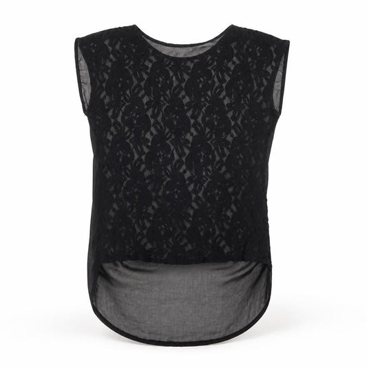 Womens UK Size 10 AX Paris Black Basic Blouse