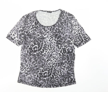 Womens UK Size 14 Gerry Weber Grey Basic T-Shirt