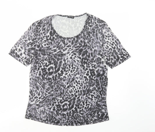 Womens UK Size 14 Gerry Weber Grey Basic T-Shirt