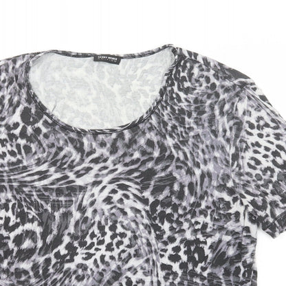 Womens UK Size 14 Gerry Weber Grey Basic T-Shirt