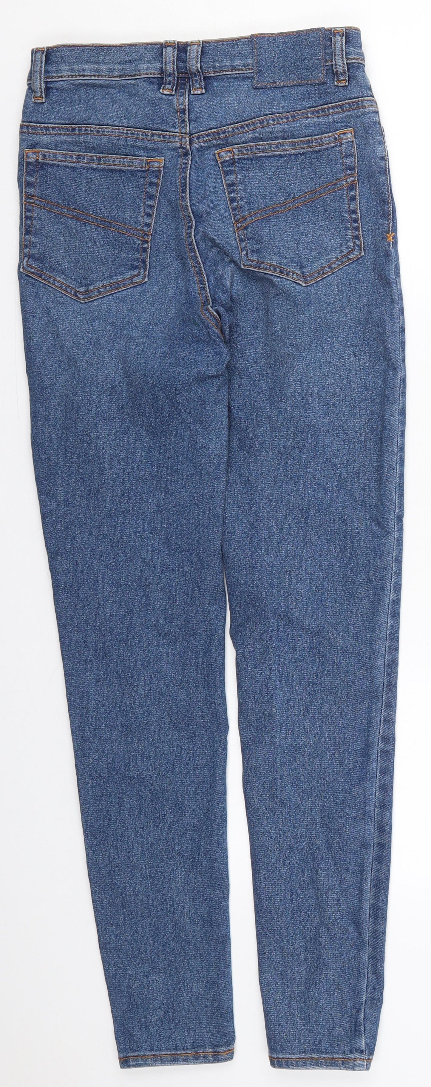 COLLUSION Womens Blue  Cotton Skinny Jeans Size 26 in L32 in Regular Button