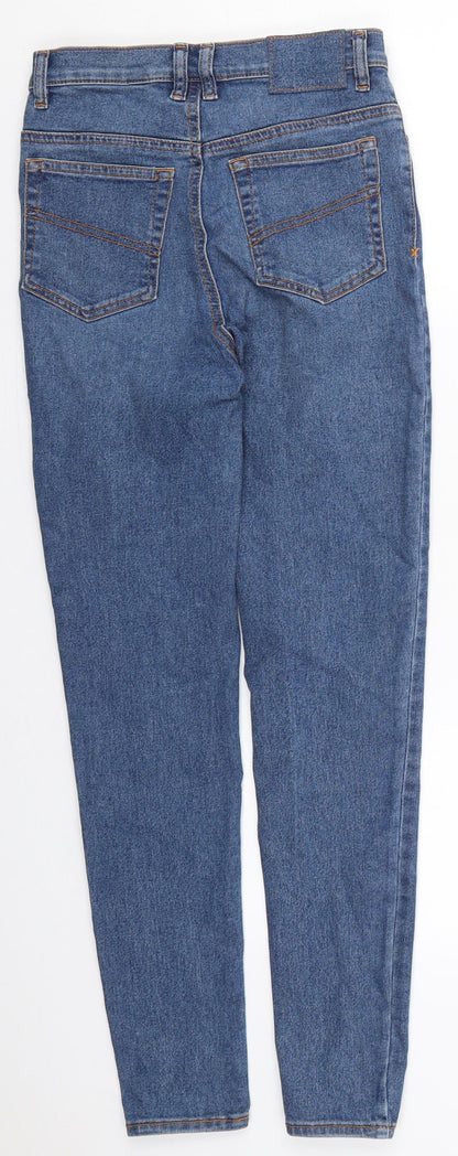COLLUSION Womens Blue  Cotton Skinny Jeans Size 26 in L32 in Regular Button