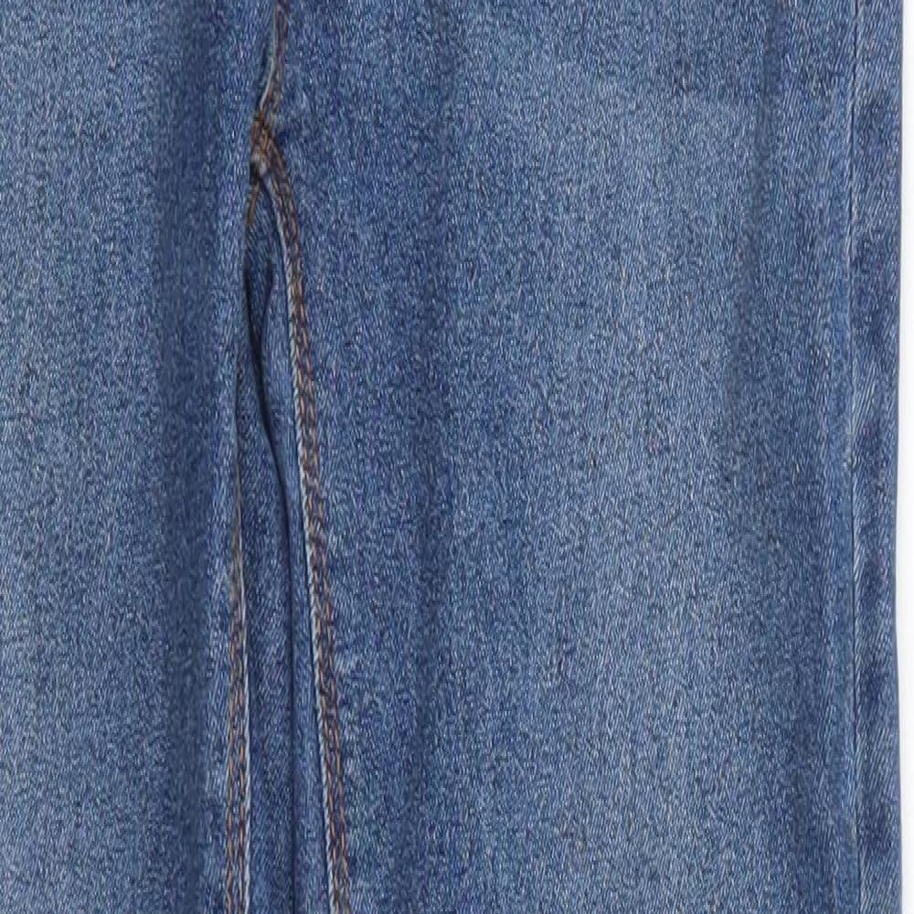 COLLUSION Womens Blue  Cotton Skinny Jeans Size 26 in L32 in Regular Button