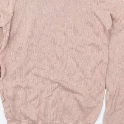 Womens UK Size XS VERO MODA Pink Pullover Jumper