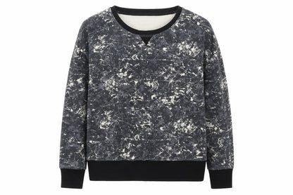 Front view of Element women’s grey cotton pullover sweatshirt, size XS, pullover
