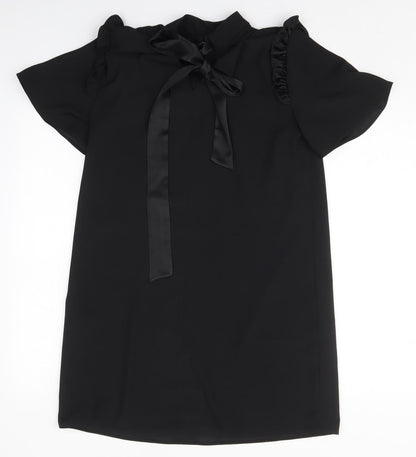 River Island Womens Black  Polyester Mini  Size 10  Round Neck Pullover