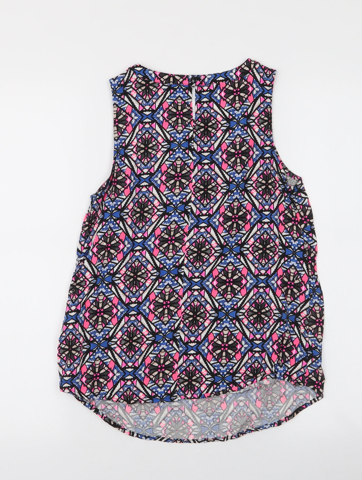 Womens UK Size 8 New Look Multicoloured Basic Blouse