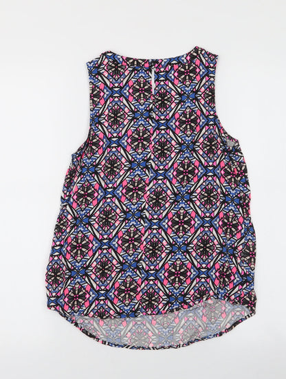 Womens UK Size 8 New Look Multicoloured Basic Blouse