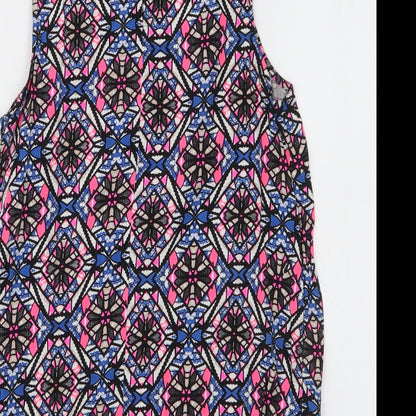 Womens UK Size 8 New Look Multicoloured Basic Blouse