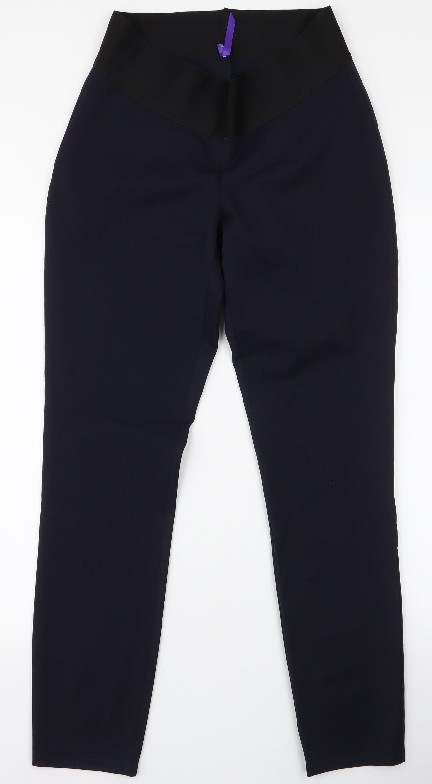 Womens UK Size 10 Preworn Slim Fit  Blue Trousers
